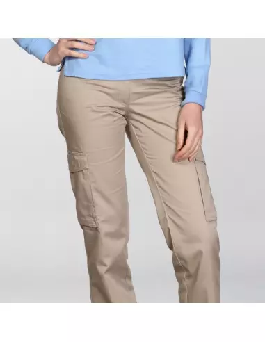 PANTALÓN CARGO VESTIR GABARDINA MUJER