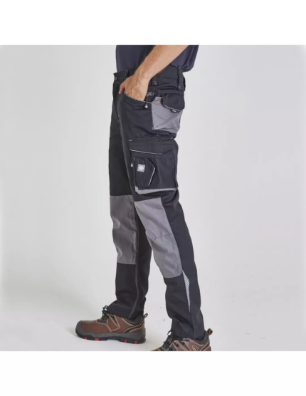 PANTALÓN HOMBRE CARGO TWILL NEGRO /GRIS