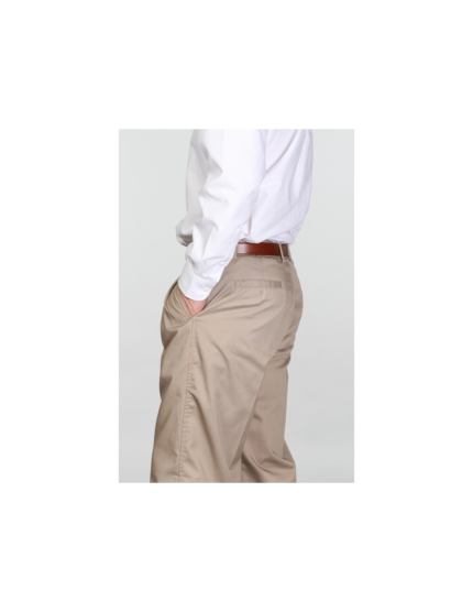 PANTALÓN DE VESTIR HOMBRE TIPO DOCKERS GABARDINA 65% POLY. 35% ALG.