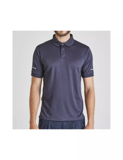 POLERA WORKDRY CON CUELLO M/CORTA