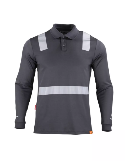 POLERA HOMBRE "HÍBRIDA" CUELLO CAMISERO M/LARGA C/REFLECTANTES